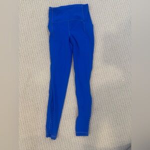 Lululemon Athletica Electric Blue Leggings